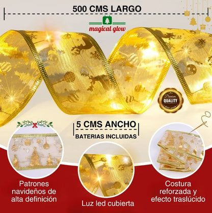 LUZ NAVIDEÑA DE CINTA 4 MTS